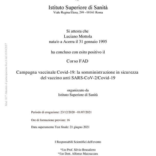 Ingrandire l'immagine: certificate 67
