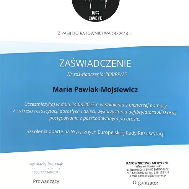 Powiększ obraz: certificate 8