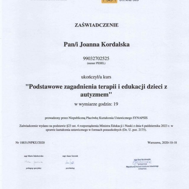 Powiększ obraz: certificate 23