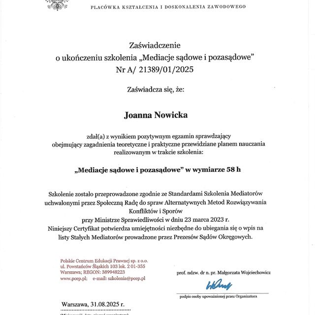 Powiększ obraz: certificate 1