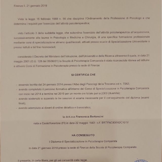 Ingrandire l'immagine: certificate 1