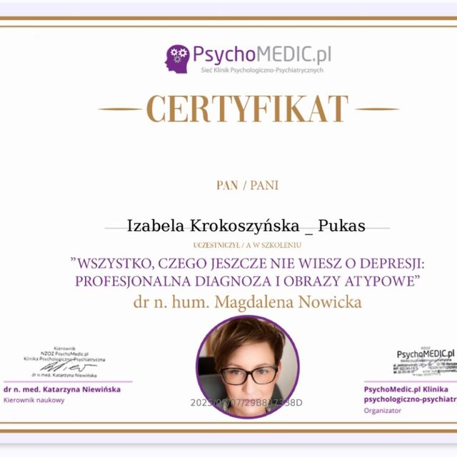 Powiększ obraz: certificate 69