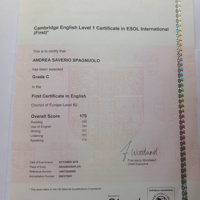 Ingrandire l'immagine: certificate 1