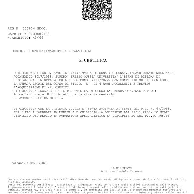 Ingrandire l'immagine: certificate 1