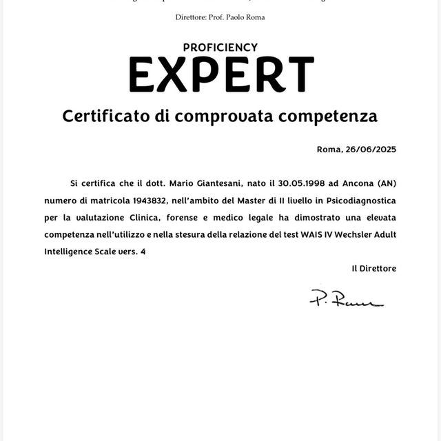 Ingrandire l'immagine: certificate 1
