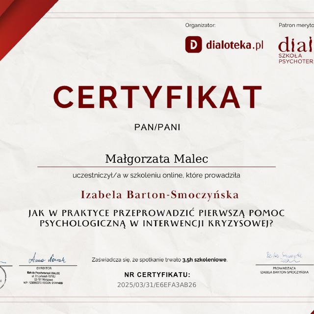 Powiększ obraz: certificate 9