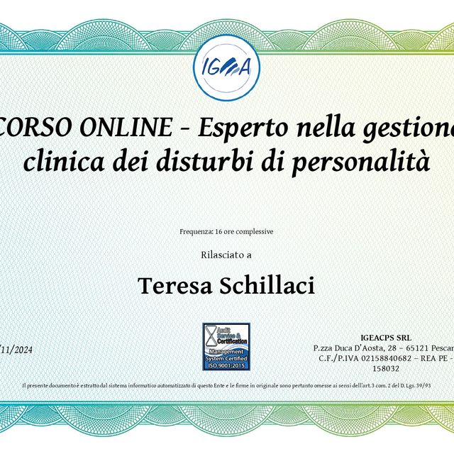 Ingrandire l'immagine: certificate 8