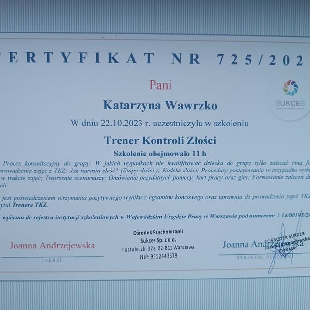 Powiększ obraz: certificate 17