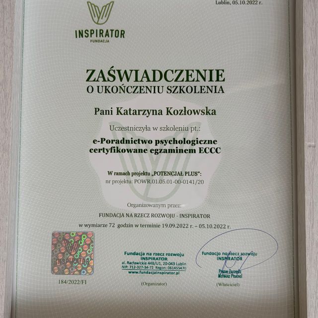 Powiększ obraz: certificate 8