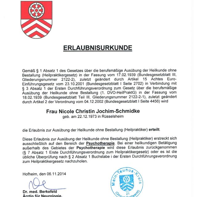 Bild vergrößern: certificate 1