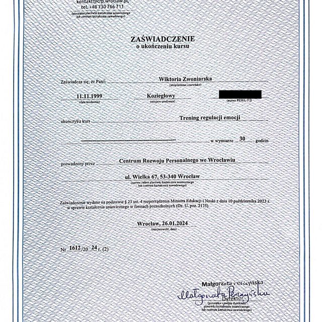 Powiększ obraz: certificate 13