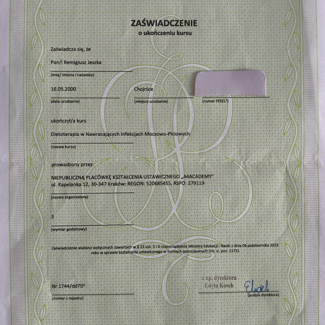 Powiększ obraz: certificate 29