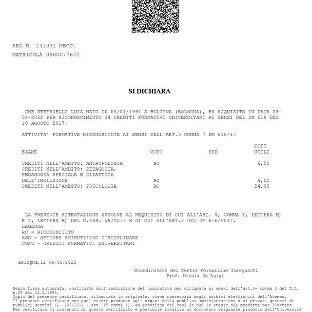 Ingrandire l'immagine: certificate 1