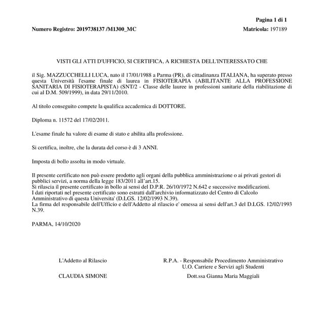 Ingrandire l'immagine: certificate 1