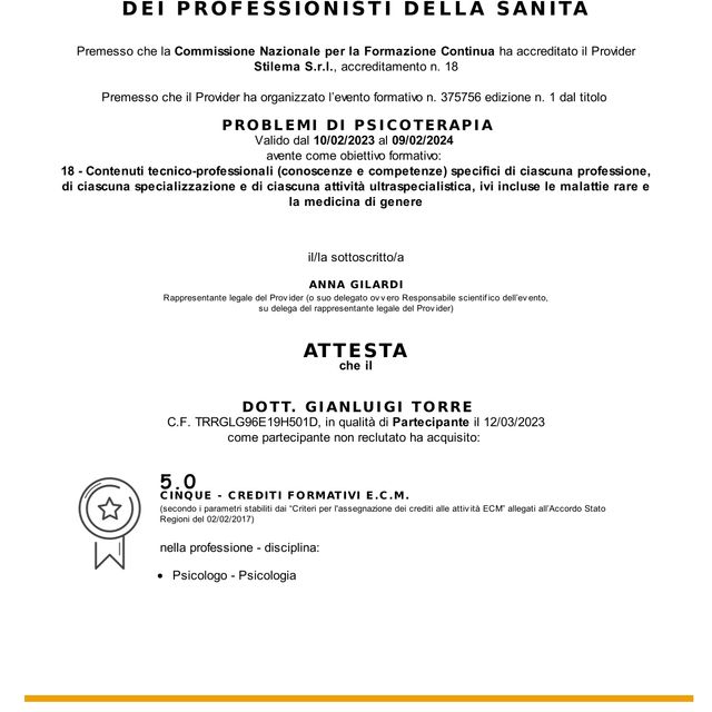 Ingrandire l'immagine: certificate 21