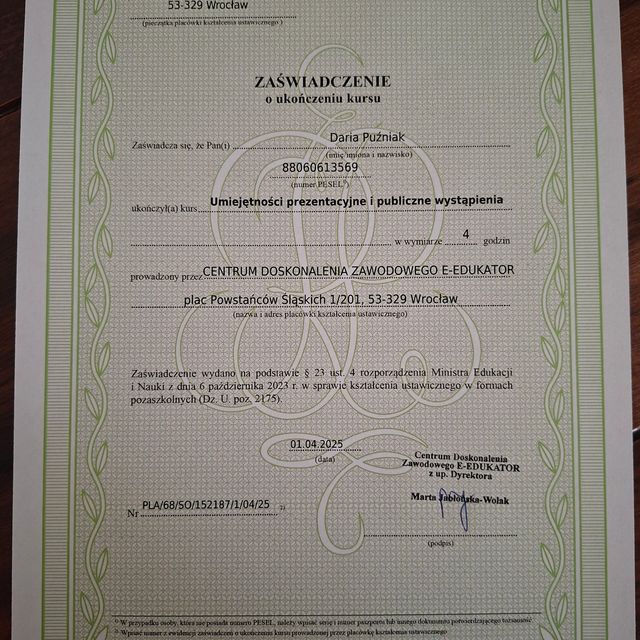 Powiększ obraz: certificate 30