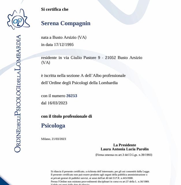 Ingrandire l'immagine: certificate 1