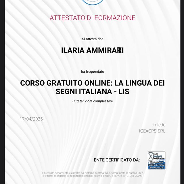 Ingrandire l'immagine: certificate 2