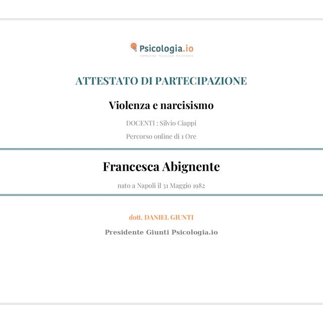 Ingrandire l'immagine: certificate 24