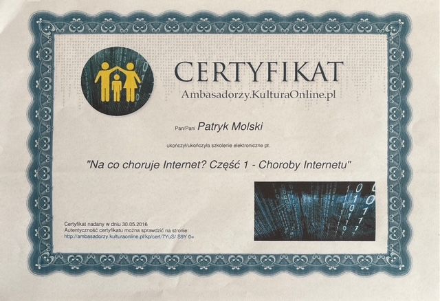 Powiększ obraz: certificate 67