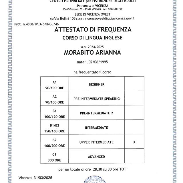 Ingrandire l'immagine: certificate 9