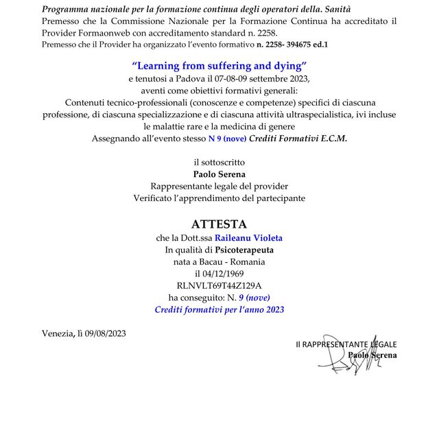Ingrandire l'immagine: certificate 3