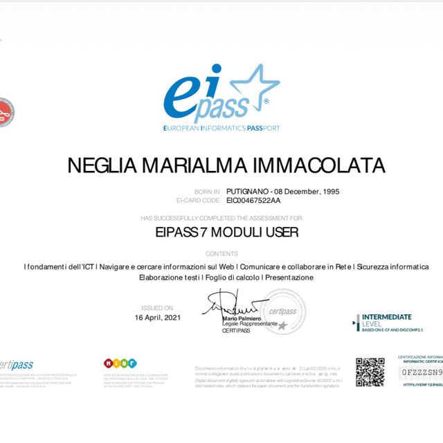 Ingrandire l'immagine: certificate 5