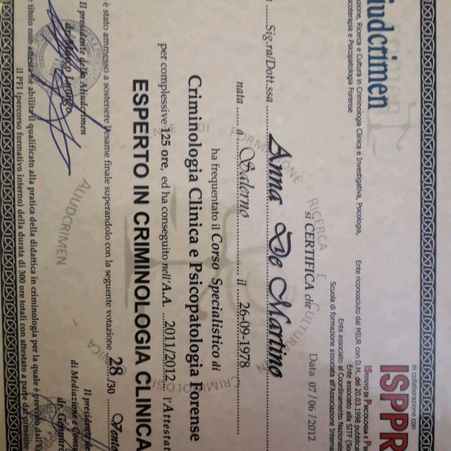 Ingrandire l'immagine: certificate 6