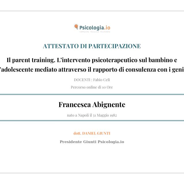 Ingrandire l'immagine: certificate 1