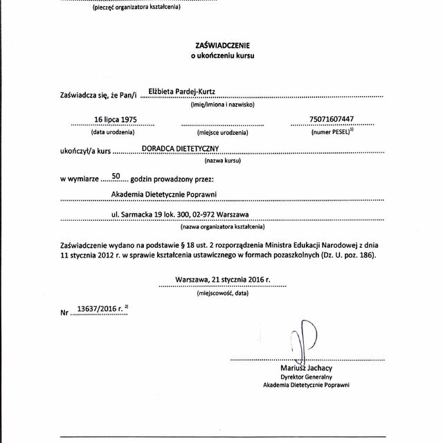 Powiększ obraz: certificate 17