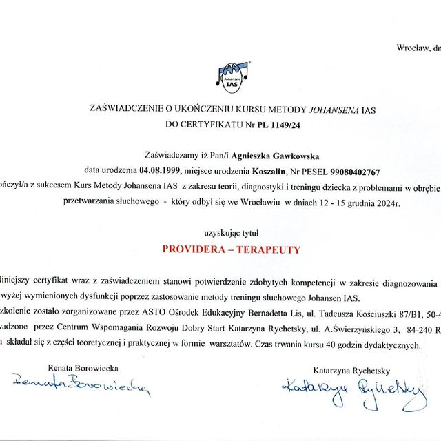 Powiększ obraz: certificate 12