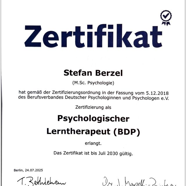 Bild vergrößern: certificate 1