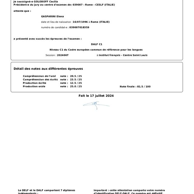 Ingrandire l'immagine: certificate 1