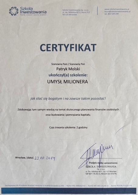 Powiększ obraz: certificate 127