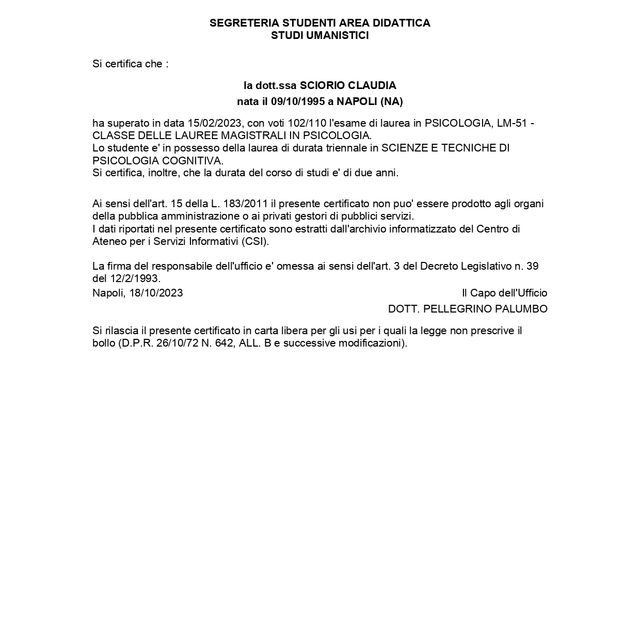 Ingrandire l'immagine: certificate 1