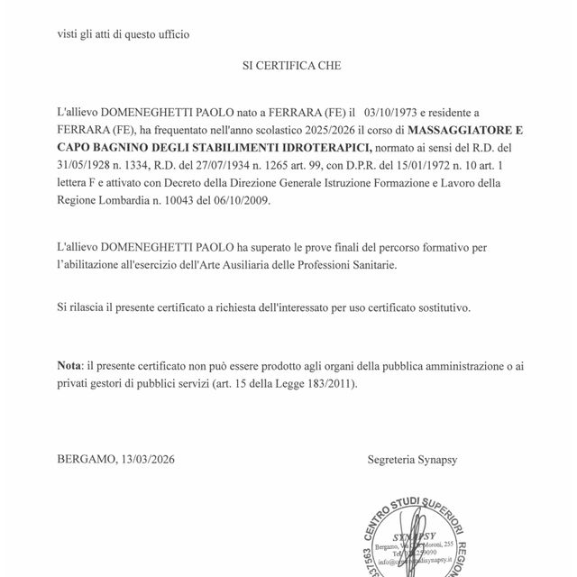 Ingrandire l'immagine: certificate 4