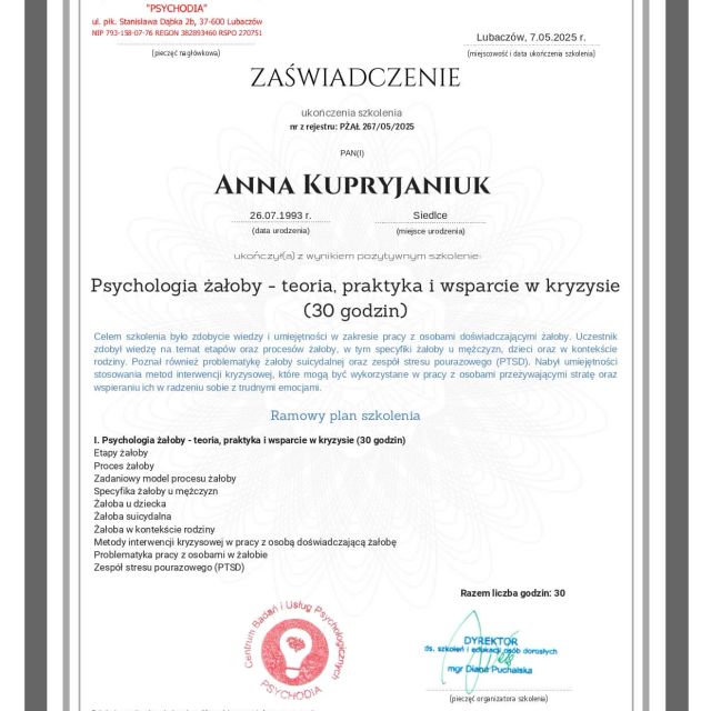 Powiększ obraz: certificate 14