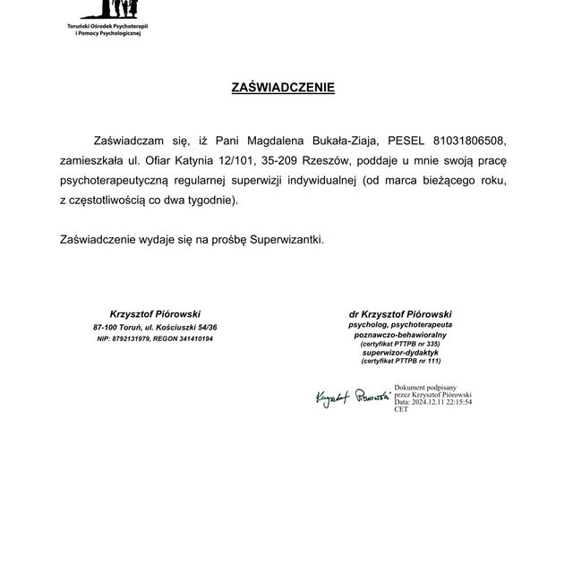 Powiększ obraz: certificate 20