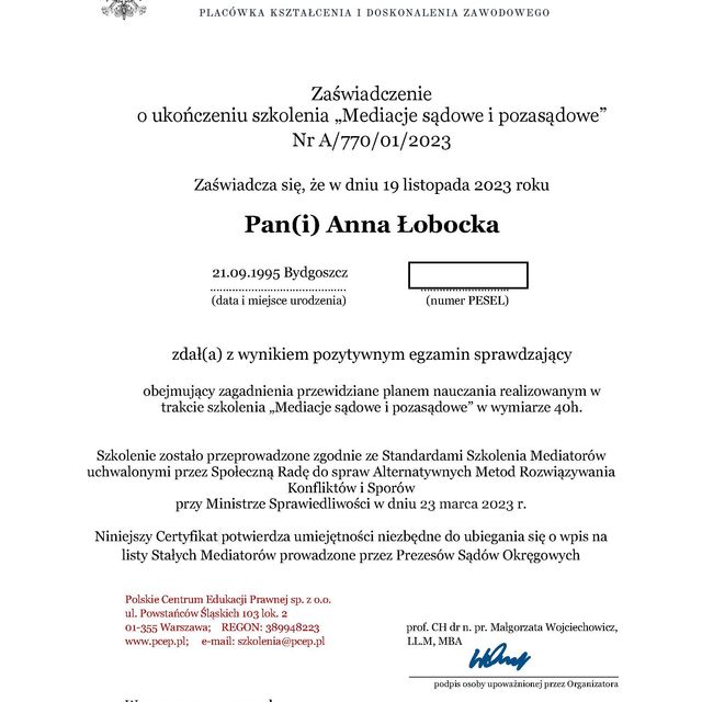 Powiększ obraz: certificate 11