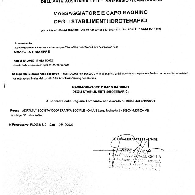Ingrandire l'immagine: certificate 1