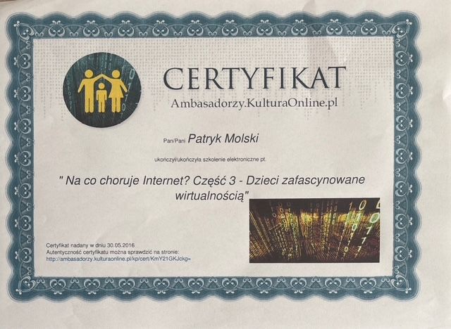 Powiększ obraz: certificate 68