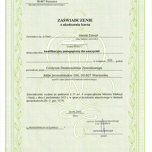 Powiększ obraz: certificate 3
