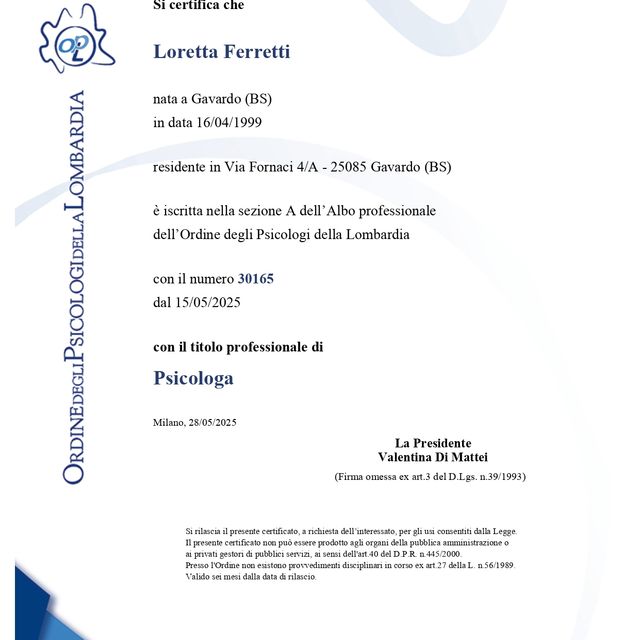 Ingrandire l'immagine: certificate 1