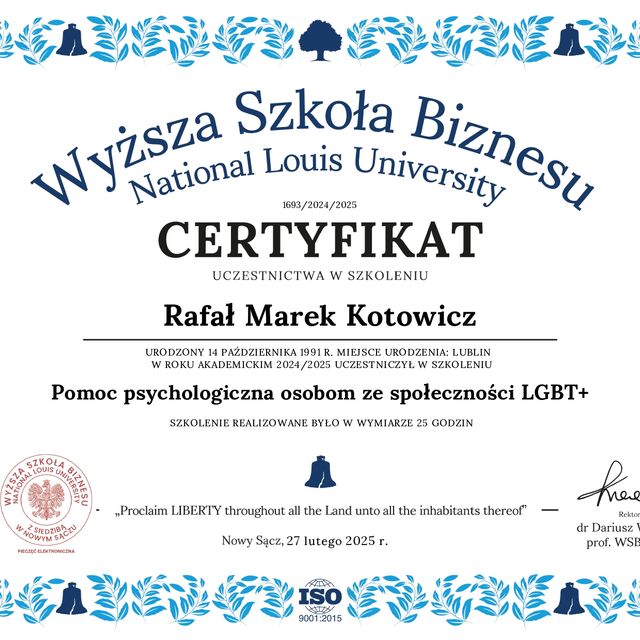 Powiększ obraz: certificate 15