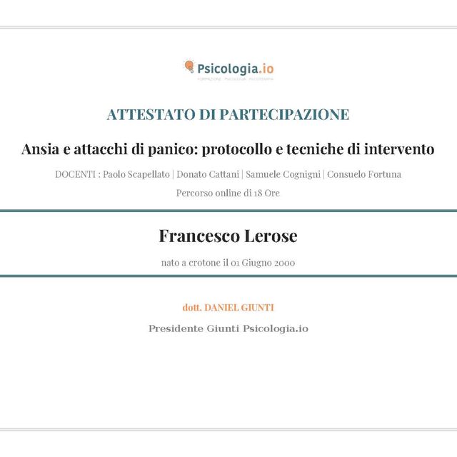 Ingrandire l'immagine: certificate 1