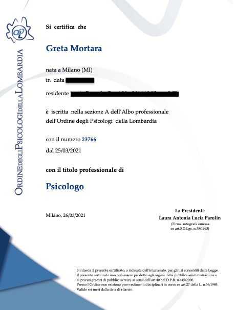 Ingrandire l'immagine: certificate 1