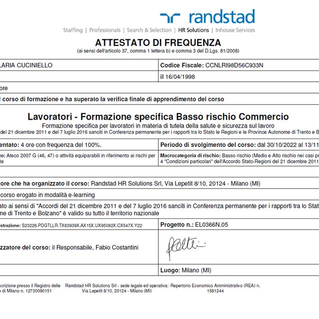 Ingrandire l'immagine: certificate 4