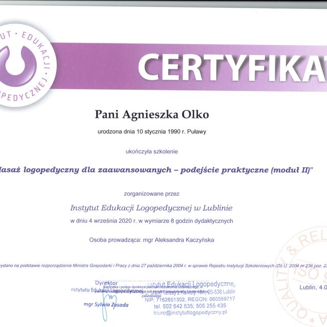 Powiększ obraz: certificate 8