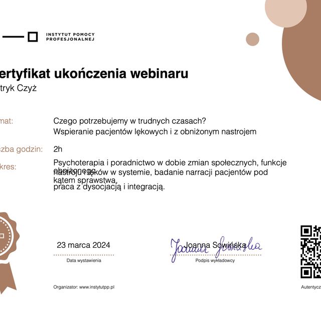 Powiększ obraz: certificate 15