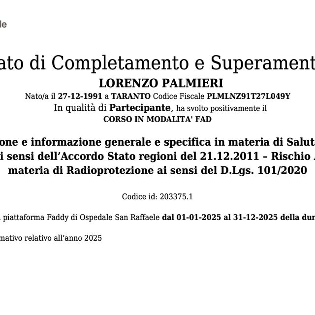 Ingrandire l'immagine: certificate 1